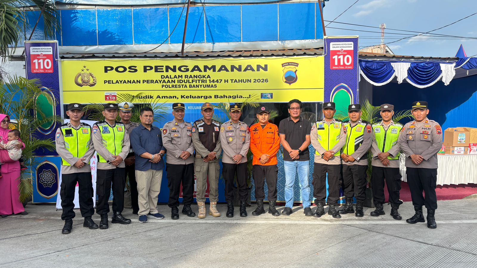 OKC 2026 Polresta Banyumas, Pamatwil dan Bhayangkari Beri Dukungan Petugas Pos Pam Kemranjen