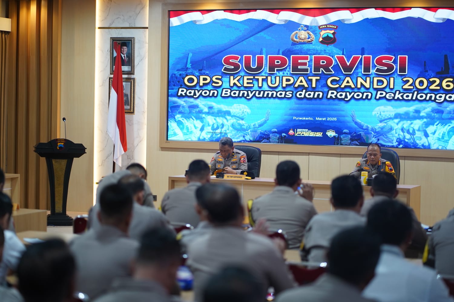 Tim Mabes Polri Supervisi Operasi Ketupat Candi 2026 di Polresta Banyumas