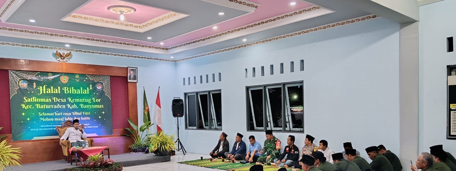 Halal Bihalal Linmas Kemutug Lor, Polsek Baturraden Polresta Banyumas Ajak Perkuat Sinergi Jaga Kamtibmas