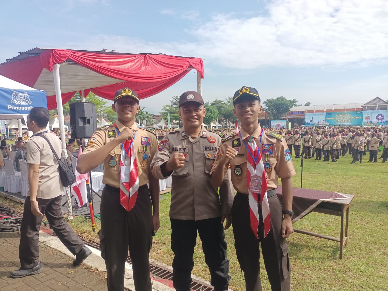 Ratusan Peserta Ikuti Pesta Siaga Banyumas, Polswk Wangon Polresta Banyumas Pastikan Kegiatan Berjalan Aman dan Tertib